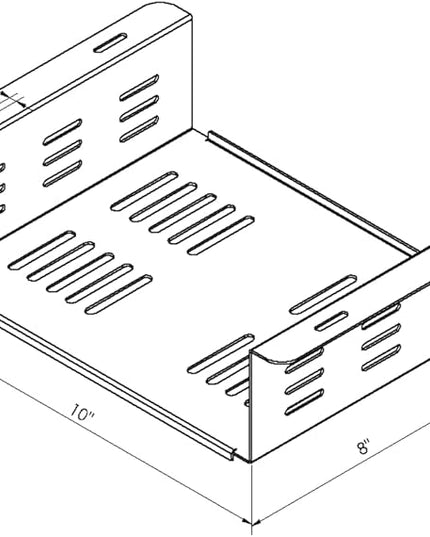 AEONS Under Desk Computer Mount Laptop PC Mount Wall Mount for Small Form Factor Case Desk Holder Shelf Drawer 10" x 3" x 8"