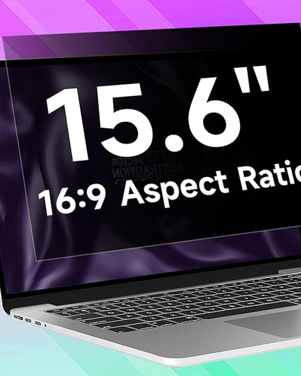 15.6 Inch 1920x1080 Laptop Privacy Screen Filter, Anti Blue Light Glare & Anti Scratch Computer Privacy Shield for 15.6" with 16:9 Aspect Ratio Laptop