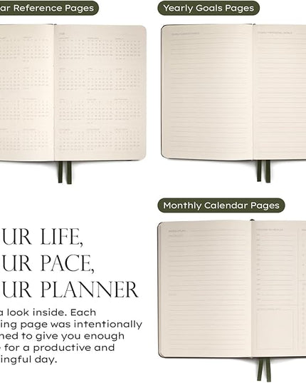 Anecdote 2026-2027 Planner: A Monthly, Weekly & Daily Planner with Calendar | 8.5" x 5.2" | Hardcover To-Do List Organizer, Planning Your Success, Start Anytime, Achieve Productivity Goals (Ink Blue)