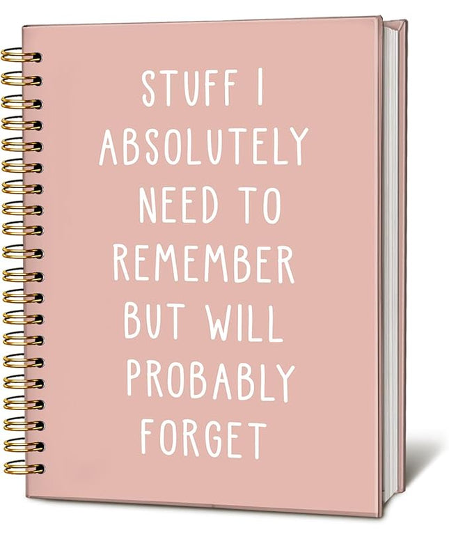 LIANGW Funny Notebooks Journal, Sarcastic Notebooks for Work, Funny Office Gifts for Coworkers, Funny Notebooks for Work, Office Humor Gifts, Black Hardcover Spiral Notebook 5.5x8.3 Inch(pink)