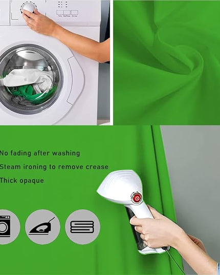 10x7 FT Polyester Photo Backdrop for Photoshoot Green Screen Backdrop Curtain,Product Photo Backdrop for Photoshoot,Photography Background for Streaming Video Studio Pure Seamless