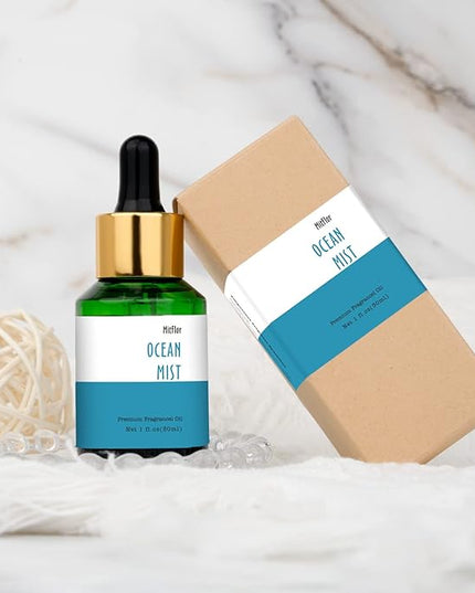 Ocean Mist Fragrance Oil, MitFlor Single Scented Oil, Large Size Premium Grade Fragrance Oil for Soap & Candle Making, Fresh Summer Essential Oils for Diffuser, Home Fragrance, 30ml