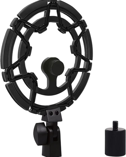 Blue Yeti Shock Mount Anti-Vibration Matching Boom Arm Stand Compatible w/Blue Yeti, Yeti X, Snowball & Blue Yeti Nano Mic (Black)