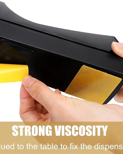 Suwimut 10 Pack Desktop Tape Dispenser, 1 Inch Core Tape Dispensers with 10 Rolls Invisible Tapes Refills, Non Skid Base Plastic Tapes Roll Dispenser Bulk for Desk Office Home School, 0.7 x 985 Inches