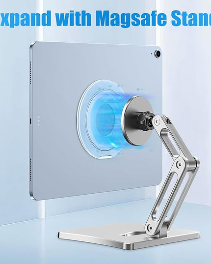 Universal Tablet Mount Holder Stand - 360 Rotating Desktop Tablet Magnetic Ring Holder Handle Grip Bracket Compatible for iPad Pro, Air, Mini, Galaxy, Fire, Kindle, All 6-13" Divice Accessories