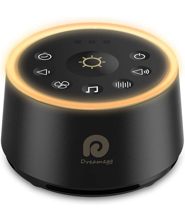 Dreamegg White Noise Machine - Sound Machine for Adult Baby Kid, Noise Machine for Sleeping with 24 Calming Sound, Ambient Nightlight, Continuous or Timer, Loud Sleep Machine for Home Nursery Office