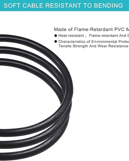 90 Degree Computer Power Cord Right Angle - 1FT Flat Plug NEMA 5-15 Plug to IEC C13 Power Cord,Universal PC Power Supply Cord 16AWG, Black C13 3 Prong Angled AC Power Cord for PC Monitor/TV(1FT)