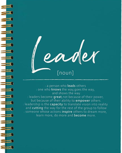 OXW Leadership Gifts Notebook Journal, Leader Gifts for Women Men, Office Notebook for Work, Thank You Gifts for Leader Mentor Boss Supervisor, Turquoise Spiral Notebook 5.5 x 8.3