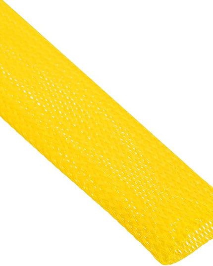 uxcell Expandable Sleeving, 1 1/4-inch 25ft Cable Sleeve, Yellow