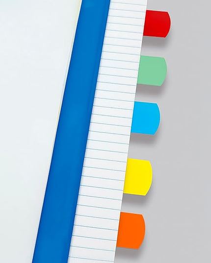 Redi-Tag Laser Index Tabs, Divider Tabs, Permanent Adhesive Indexes, Customizable Divider Labels, 1-1/8" x 1-1/4", Assorted Colors, 100 Tabs (B33120)