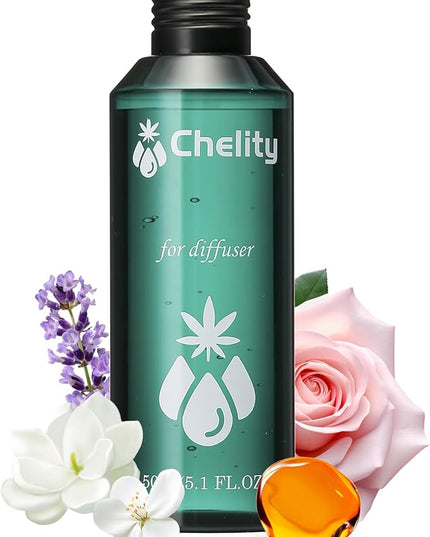 Chelity Hotel Collection Diffuser Essential Oil,5.1Fl Oz (150ml),Home Luxury Aroma,Fragrance Diffuser Oils-Diffuser Oil for Aromatherapy,Compatible with Waterless Ultrasonic Diffusers(Baccarat Rouge)