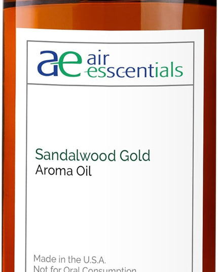 Sandalwood Gold Aroma Oil, Essential Oils Blend for Diffusers & Scent Machines, Sweet Afternoon Tea & Rose, Aromatherapy, Cold Air Diffuser Compatible, 300 mL