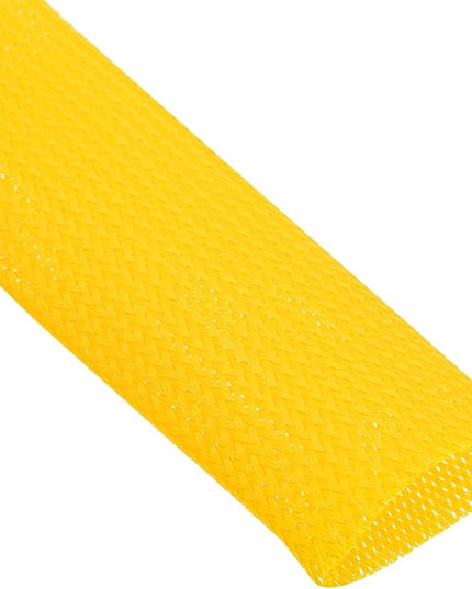uxcell Expandable Sleeving, 2-inch 10ft Cable Sleeve, Yellow