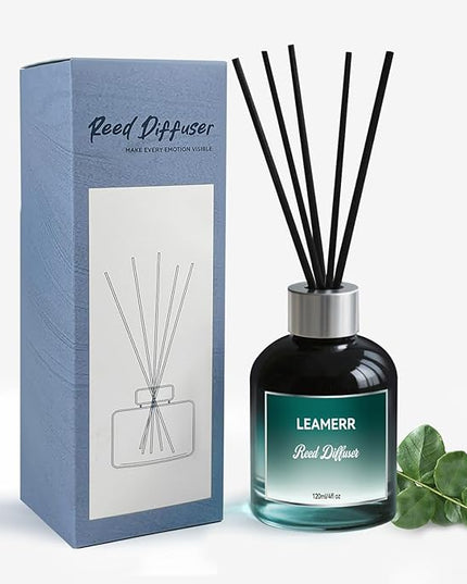 White Tea Reed Diffusers for Home, 4 oz (120mL) Aromatherapy for Relaxation & Air Freshener. Perfect for Home, Bathroom, Office & Room Decor, Calming Botanical Scent