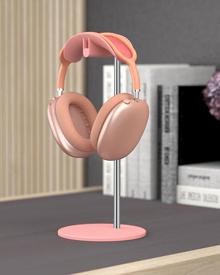 Headphone Stand, Headset Holder with Solid Base for Desk, Compatible with AirPods Max, Beats, Bose, B&O, Sony, Sennheiser, Gaming, etc (Pink)