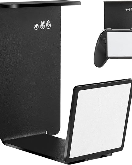 HC128 Headphone Holder Hanger for Desk, Include Adhesive Strips, Universal Headset Stand for PS4/PS5/Xbox/PC/Mac/Headphones Game Controller Hanger (Square)