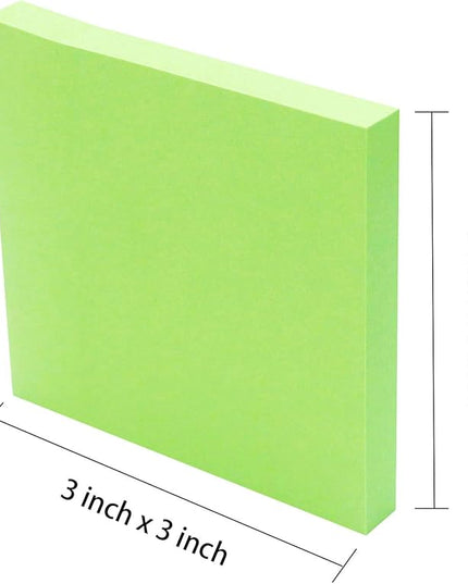 Sticky Notes 3x3, Self-Stick Notes, 36 Pads, 100 Sheets/Pad, Assorted Colors Stickies, Easy to Post Notes for Study, Works, Daily Life (36)