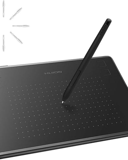 HUION Inspiroy H430P Drawing Tablet 4.8x3 Graphic Tablet with Battery-Free Stylus 4 Hot Keys, Art Tablet for Drawing, Writing, Design, Teaching, Work with Mac, PC, Linux & Mobile
