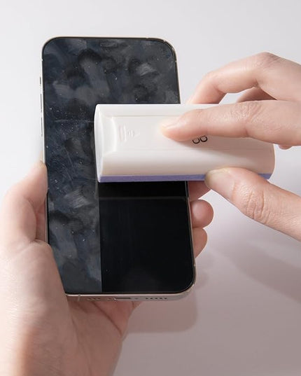 CLICK CLEAN Touchscreen Mist Cleaner, Screen Cleaner, All in One Screen Cleaner Spray with Microfiber and Phone Stand for All Phones, Laptop and Tablet Screens (Purple), W5131