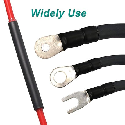 3/4 inch (Diameter) 3:1 Waterproof Heat Shrink Tubing Kit, Large Marine Dual Wall Adhesive Shrinkable Wire Wrap Tube, Insulation Sealing Wear-Resistant Cable Protector by YUKSY (4ft, Black)