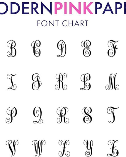 Classic Monogram Stationary Set FOLDED NOTE CARDS, Personalized Stationary Set, Personalized Monogram Stationery, Your Choice of Colors and Quantity