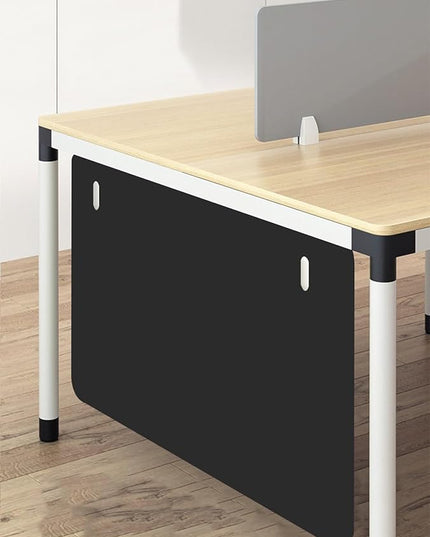 Under Desk Privacy Panel Divider No Drilling, Soundproof Modesty Panel for Office Desks Standing Workstation, Desk Privacy Divider Skirt Partition for Hidden Cables(Black,80x60cm/31.5x23.6in)