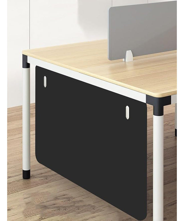Under Desk Privacy Panel Divider No Drilling, Soundproof Modesty Panel for Office Desks Standing Workstation, Desk Privacy Divider Skirt Partition for Hidden Cables(Black,80x60cm/31.5x23.6in)