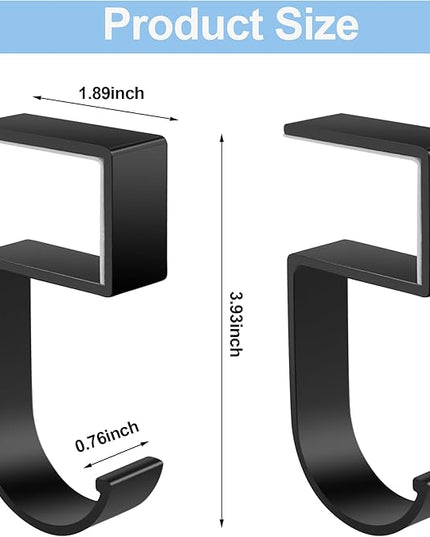 2PCS Purse Hook for Table - Heavy Duty Purse Hanger for Table High-Strength Alloy Materials Purse Holder for Desk Can Hook Bags, Umbrellas, Keys, Cups and Headphone