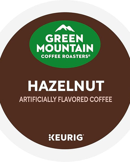 Green Mountain Coffee Roasters Hazelnut, Keurig Single Serve K-Cup Pods, Light Roast Coffee, 60 Count, (6 Packs of 10)