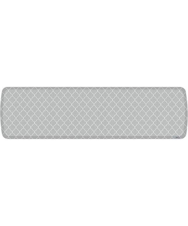GelPro Elite Premier Anti-Fatigue Kitchen Comfort Floor Mat, 20x72, Trellis Grey Haze Stain Resistant Surface with Therapeutic Gel and Energy-Return Foam for Health & Wellness