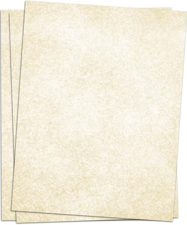 (2 Pack)Parchment Paper for Certificates - Stationary Paper for Resumes, Diplomas, Letter Size Certificate Paper, 200 Sheets Double-Sided Diploma Paper, 100gsm, 8.5" x 11" Parchment Paper for Printing