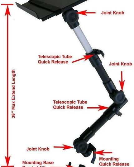 AA-Products T-70N Notebook/Laptop/Netbook Computer Mount Holder Stand for Trucks-Vans-Cars-SUVs