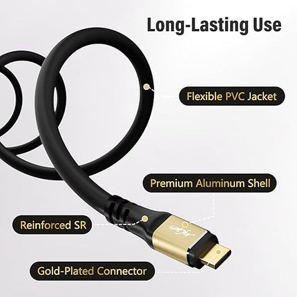 USB 3.0 A to USB C Cable 20FT, Extra Long Type A to Type C Cord, 3A Fast Charging & 5Gbps Data Transfer, Compatible with iPhone 17/16/15 Series, Samsung Galaxy S10 S10+, iPad, Tablets, Laptops