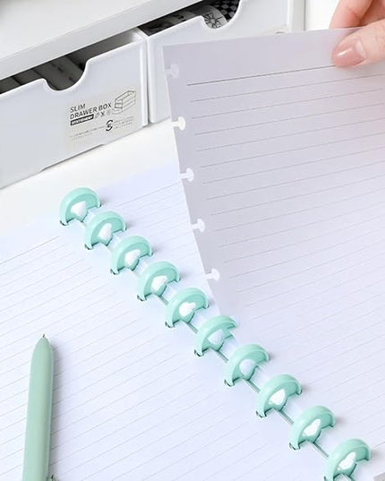 Letter Size Discbound Refill Paper, 11 TUL Paper Refills - 50 Sheets/100 Pages Loose Leaf Planner Refills, 5 Sheets Dividers, 8.5" x 11"