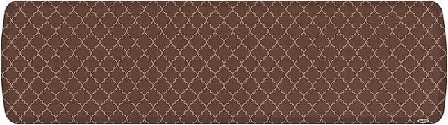 GelPro Elite Premier Anti-Fatigue Kitchen Comfort Floor Mat, 20x72”, Trellis Walnut Stain Resistant Surface with Therapeutic Gel and Energy-return Foam for Health and Wellness