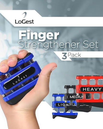 Finger Strengthener - Finger Exerciser for Forearm and Hand Strengthener - Hand Grip Workout Equipment for Musician, Rock Climbing and Therapy