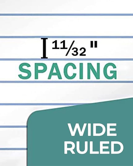 Rosmonde 1152 Pack (Pallet) Loose Leaf Paper Bulk, 172800 Sheets, Wide Ruled, 150 Sheets/Pack, 8 x 10.5", Pallet of Filler Paper, 3 Hole Punched, 56 Gsm Thick Paper, School & Office, 4-7 Days Transit