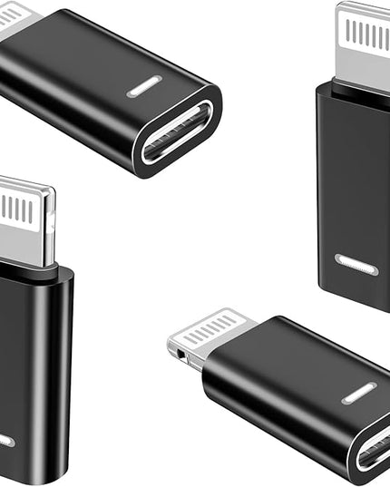 [Apple MFi Certified] USB C to Lightning Adapter, Stuffcool 4Pack Lightning Male to USB C Female Digital Converter PD 20W Type C Fast Charger Connector for iPhone 14 13 12 11 Pro XS XR X 8 SE iPad Pro