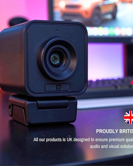 Project Telecom 1080p Wireless Webcam with Microphone – USB PC Camera for Laptop & Desktop Full HD Streaming Web Camera for Video Calls, Zoom, Remote Meetings – Plug & Play USB Web Cam