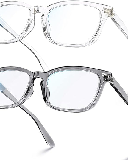 VISOONE Blue Light Blocking Glasses Square with Anti Computer Glare for Gaming Women and Men MONTANA