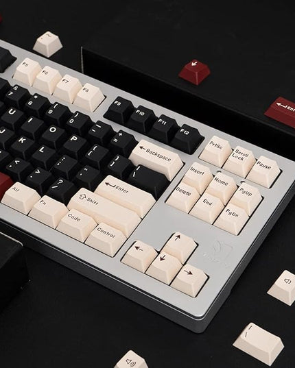 Sumgsn Keycaps 163 Keys Cherry Profile Doubleshot Rome Keycap Set Fit for Alice Keyboard 61/64/87/104/108 Cherry Mx Switches Mechanical Keyboard