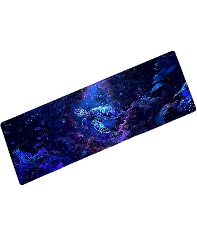 Sea Turtle Extra Large Gaming Mouse Pad, Desk Mat, Non-Slip Rubber Base, MousePads for School, Work, Home Accessories Decor Gifts 31.5" x 11.8"