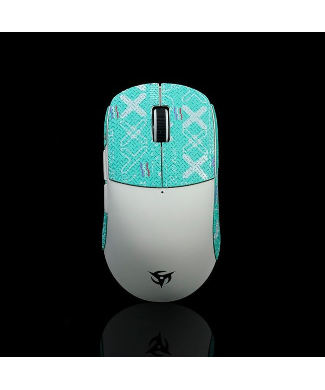 Grip Tape for Vaxee x Ninjutso Sora 4K - Anti-Slip,Enhanced Control, Sweat Resistance,Improves FPS Gaming Grip & Mouse Protection [Pre-Cut] Printsteam Blue 0.5mm