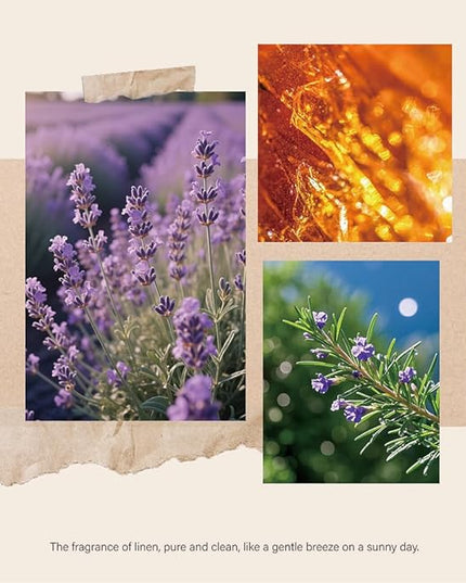 Reed Diffusers Set Lavender Scent with Transparent Bottle, 7.10 oz Diffusers for Home with 7 Diffuser Sticks, Reed Diffuser for 120 Days, Long Lasting Scent for Bedroom, Spa and Sleep Support