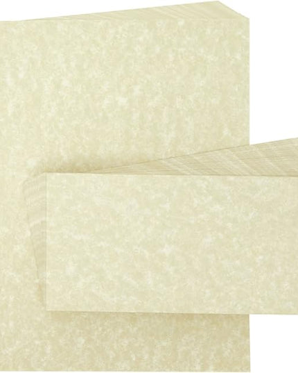 Best Paper Greetings Stationery Paper & Envelopes Set - 96-Pack, 8.5 x 11 Inch, Cream Textured - Letter Writing Paper for Love Letters & Invitations