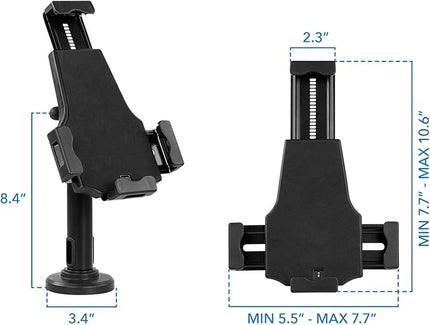 Mount-It! Secure Universal Tablet POS Kiosk with Wall Bracket Add-on | Locking Tablet Stand with Adjustable Clamp for iPad, iPad Air, Samsung Galaxy Tab, Surface Go & 7.9"- 10.9" Tablets - MI-3784