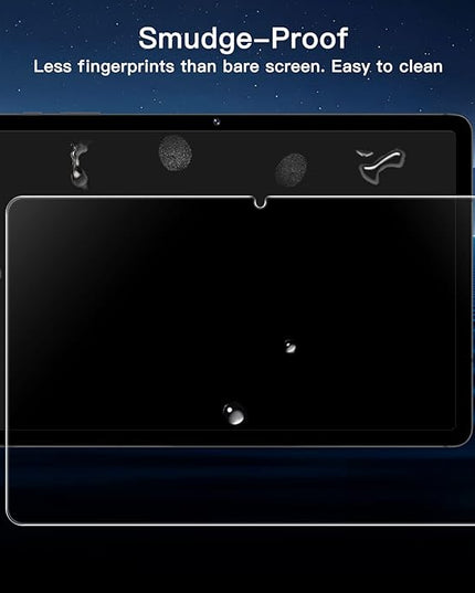 JETech Screen Protector for Samsung Galaxy Tab S8 Plus 2022 / Tab S7 FE 2021 / Tab S7 Plus 2020 12.4-Inch with Easy Installation Frame, Tempered Glass Film, HD Clear, 2-Pack