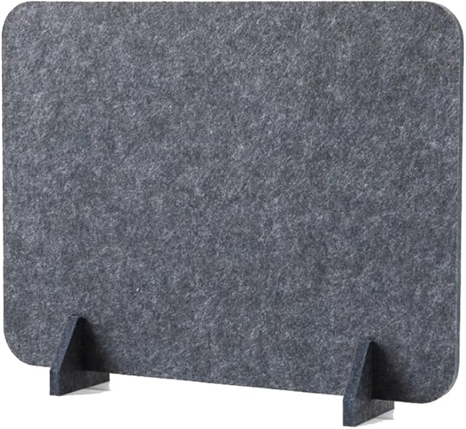 Acoustic Desk Privacy Divider Panel - Reduces Noise & Visual Distractions for Home Offices Stylish, Functional Soundproofing Solution in White