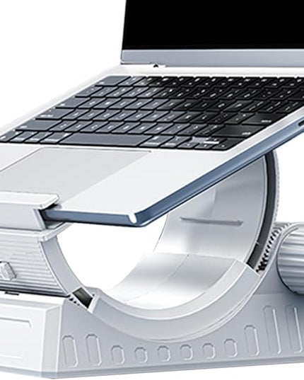 Adjustable Laptop Stand, Foldable Desk Support, C-Shaped Laptop Stand, Office Home Bed Desktop Tablet Couch Car Work Study, Portable Ergonomic for Efficient Work and Study Setup Lightweight