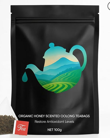 Oolong Tea Bags – Organic Whole Leaf Oolong – 20 Bags (5g Each) – Natural Relaxing Tea for Calm Mind & Healthy Lifestyle – Premium Organic Oolong Tea (1)